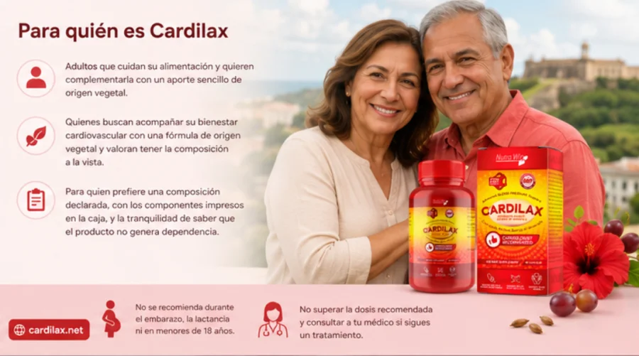Cardilax — cápsulas para el adulto que cuida su alimentación y su corazón